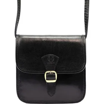Kabelka Kožená crossbody kabelka Florence 133 černá