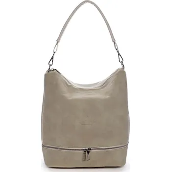 Kabelka Dámská kabelka přes rameno béžová/semiš - Carine Ennio béžová