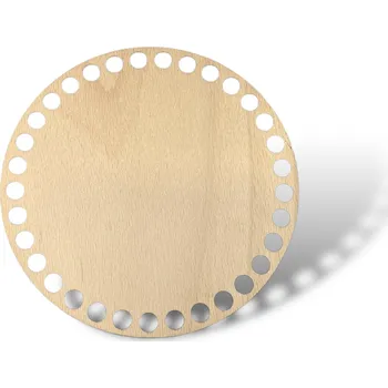 JarisWood Dno na košík háčkovaný kruh průměr 15 cm Povrchová úprava: Bez povrchové úpravy