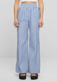 Dámské kalhoty Urban Classics Ladies Striped Loose Pants TB6844 bílé/modré