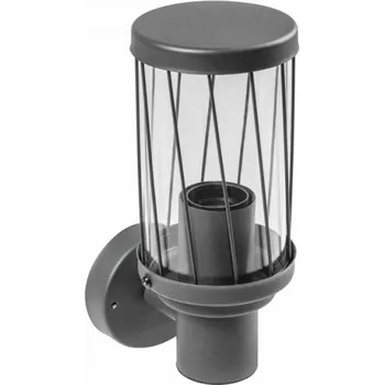 Nástěnné svítidlo Zahradní svítidlo KERTA-A, E27, MAX. 12 W, IP44, AC 220–240 V, 50–60 Hz, nástěnné horní rovné, grafit