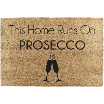 Rohožka Rohožka z kokosového vlákna 40x60 cm This Home Runs On Prosecco – Artsy Doormats ID_1235862