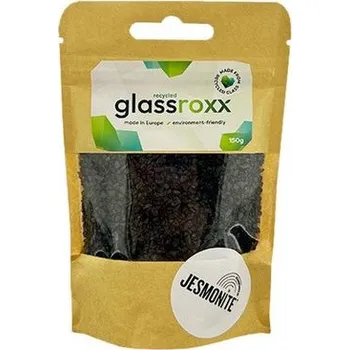 Jesmonite skleněné kamínky GlassRoxx černé 150 g