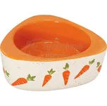 Nobby keramická miska pro hlodavce mrkvičky 19 x 3,5 cm 350ml