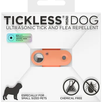 Antiparazitikum pro psa TICKLESS Mini dog Nabíjecí ultrazvukový odpuzovač klíšťat a blech Hot peach