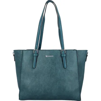 Kabelka Dámská kabelka přes rameno modrozelená - Coveri Ricciarda modrá