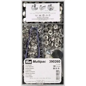 Knoflík Knoflík stiskací ANORAK 15mm (100ks) - PRYM varianta nikl