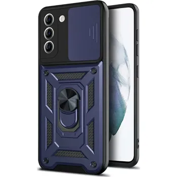 Pouzdro na mobilní telefon Kryt Samsung Galaxy S21 Plus 5G Techsuit CamShield Pro modrý