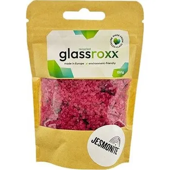 Jesmonite skleněné kamínky GlassRoxx fialové 150 g