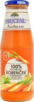 Speciální výživa Fructal Natura mrkev - pomeranč - jablko 100% 700 ml 