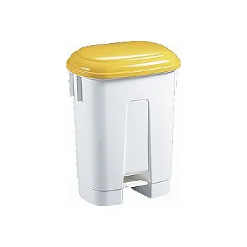 Popelnice HTI Plastový odpadkový koš Sirius 60 l.- žluté víko MC-4267-4