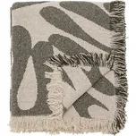 Bloomingville Pléd z recyklované bavlny ALK 160x130 cm zelený