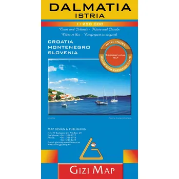 GiziMap vydavatelství mapa Dalmatia, Istrie 1:250 t.