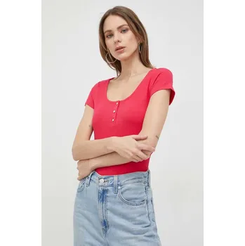 Pánské oblečení Tričko Guess KARLEE W2YP24.KBCO2 růžová 42X, vel. XS