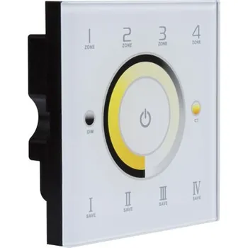 LED osvětlení PANLUX BEZDRÁTOVÝ OVLADAČ nástěnný 4 zone DIM/TAS PN78000610