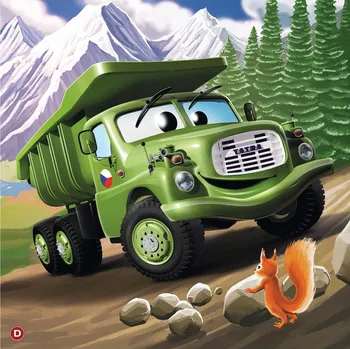 puzzle pro nejmenší DINO Puzzle Tatra Auta: Tatra 148 zelená 60 dílků