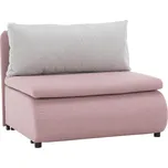 Kondela Rozkládací křeslo, růžová / světle šedá, Keny NEW