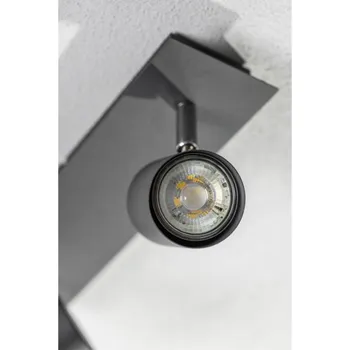 Stropní svítidlo VENETO, IP20, max. 20W, 3 x GU10, kulaté, černé