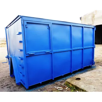 Popelnice HTI Kontejner AVIA se sklopnými bočnicemi a s víkem - 16 m3