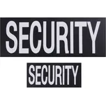 ROTHCO Nášivka SECURITY 2 ks ČERNÁ s bílým potiskem VELCRO