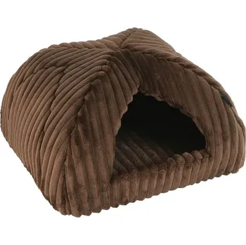 Pelíšek pro psa Iglú O´LALA PETS Stripe hnědé 40x40cm