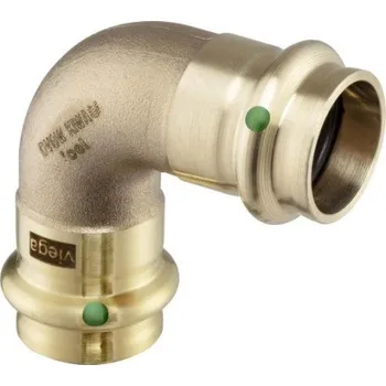 Stavebniny Viega SANPRESS 2216 oblouk 90°, 54mm, lisovací, voda, červený bronz