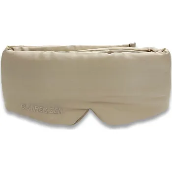 Pleťová maska Hedvábná maska na oči na spaní Claire & Zen Barva: Béžová