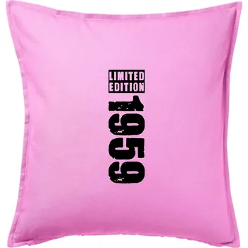 Polštář Limited edition 1959 pruh - Polštář 50x50 - 50x50 - Pouze potah ( Růžová )