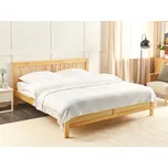 Deka bílá bavlna 150 x 200 cm se střapci chevron stylová přikrývka ložnice obývací pokoj Beliani