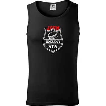 Hokejový syn - puk - Tílko pánské Core - 2XL ( Černá )