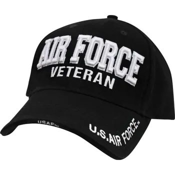 Pokrývka hlavy ROTHCO Čepice DELUXE AIR FORCE VETERAN baseball ČERNÁ