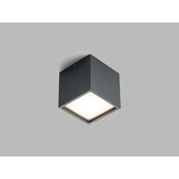 Venkovní stropní svítidlo Led 2 CUBE antracitové