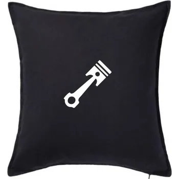 Polštář Píst jednoduchý - Polštář 50x50 - 50x50 - Pouze potah ( Černá )
