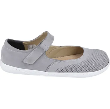 Dámské sandále Barefoot kožené balerínky Mintaka - šedé 41