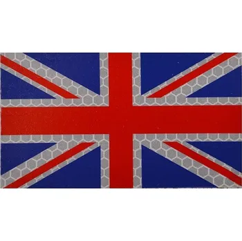 Příslušenství pro sportovní střelbu MILITARY RANGE Nášivka IFF IR vlajka GB velcro BAREVNÁ