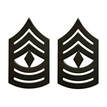 Armda U.S. Odznak hodnostní USMC - 1stSgt. - ČERNÝ