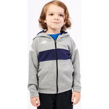 Chlapecké oblečení KAPPA4SOCCER DACCIOZI mikina JR šedá/tmavě modrá 12Y