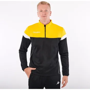 Pánská mikina Kappa NOVARE mikina černá, žlutá XL