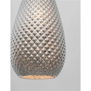Nova Luce Závěsné svítidlo BOHO chromové sklo a kov E27 1x40W