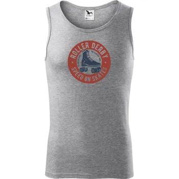 Roller Derby - Tílko pánské Core - S ( Tmavě šedý melír )