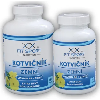 Kotvičník zemní 90% + Vitamin B6 + Zinek 150 kapslí + 90 kapslí