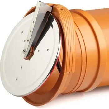 Midas KG koncová klapka DN315 s nerezovým talířem, PVC