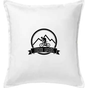 Polštář Bike park postava - Polštář 50x50 - 50x50 - Pouze potah ( Bílá )