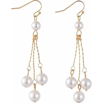 Náušnice Módní dlouhé náušnice Mother of pearl cca 7 cm