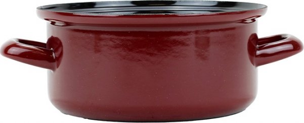BELIS Smaltovaný rendlík ø 16 cm - 1.4 l - STANDARD BORDO