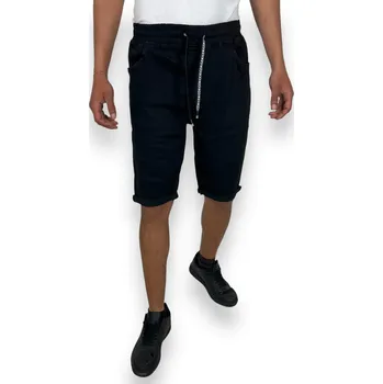 Pánské kraťasy Viman Pánské černé džínové kraťasy Barva: Černá, Velikost: 42