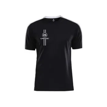 Pánské tričko Unihoc ARROW T-shirt black/white Florbalové tričko M, černá / bílá