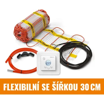 Topná rohož Zvýhodněná sada rohože s termostatem Classic KIT 3,0 m2 450 W 10 m