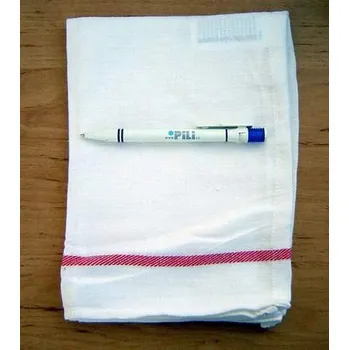 Utěrka Utěrka bavlna bílá + 2proužky c=1ks