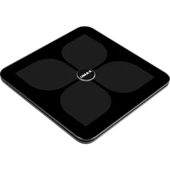 Osobní váha UMAX Smart Scale US20HRC černá Digitální osobní váha, diagnostická, chytrá, nosnost 180kg, 15 tělesných parametrů, Wi-Fi, Bluetooth, dobíjecí baterie, černá UB607